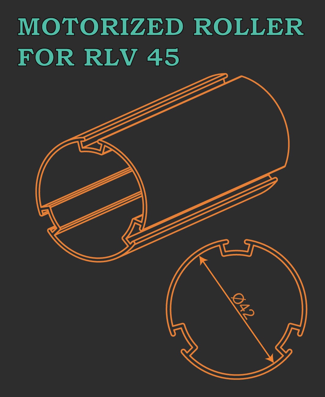MOTORIZED ROLLER FOR RLV 45